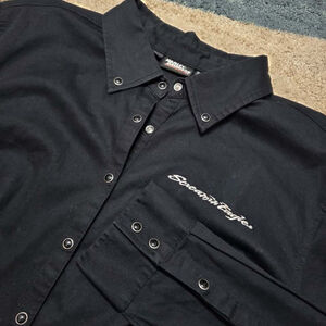 Harley-Davidson Screamin’ Eagle Button Down Shirt Black 1W Rhinestone Back